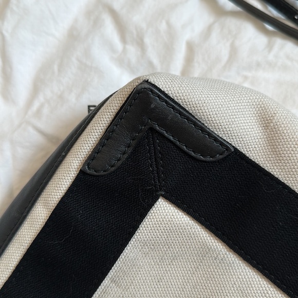 Balenciaga Navy Small Cabas Beige - Picture 6 of 12